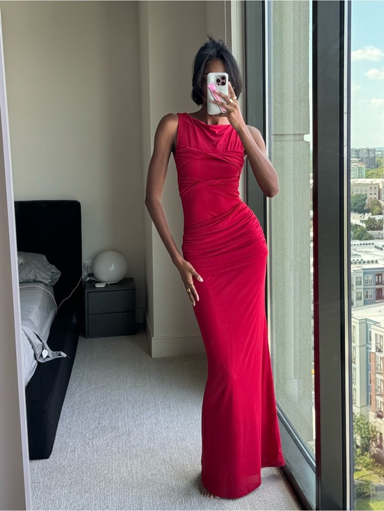 Peppermayo Dresses & Skirts - Peppermayo Scarlet Ruched Maxi Dress